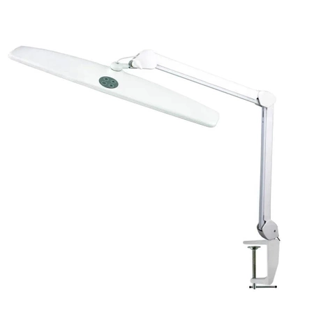 Lampa stołowa 21W LED biała, mocowanie do blatu