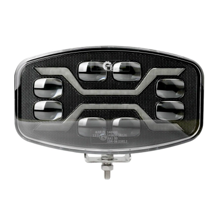 Reflektor drogowy LED samochodowy, 3 funkcje: pozycyjne, drogowe, ostrzegawcze strobo, 54W, 72 LED, L3436