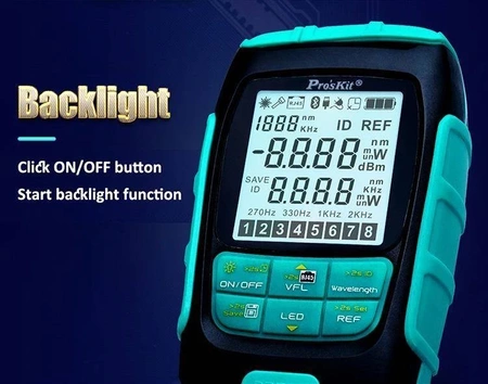 Miernik mocy optycznej światłowodów, Proskit MT-7615