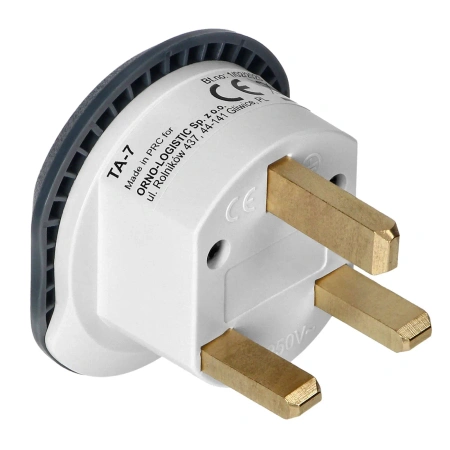 Adapter podróżny TA7 Go to UK 230V 13A – wtyczka brytyjska typ G, gniazdo uniwersalne