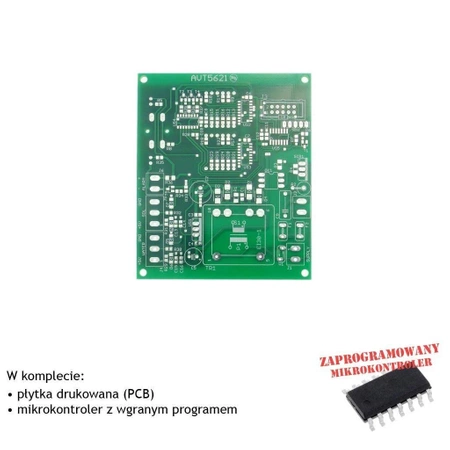 Sterownik różnicowy kolektora słonecznego - PCB i mikroprocesor do projektu AVT 5621