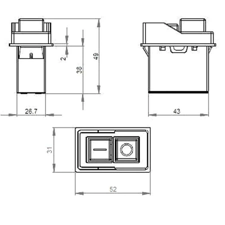 Wyłącznik elektromagnetyczny CK-1 6A/250V