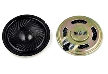 Głośnik miniaturowy, 0,1 W, 16 om, średnica 40 mm, wysokość 4,5 mm