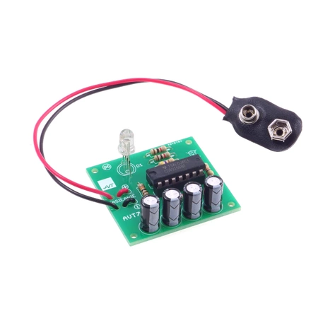 Kolorowy gadżet LED RGB z losową zmianą 7 barw - KIT AVT 749