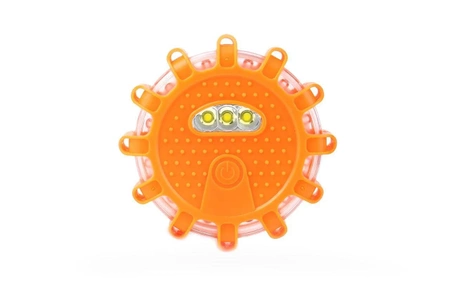 Samochodowe światło bezpieczeństwa z funkcją latarki, flara ostrzegawcza, IP65