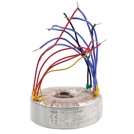 Transformator toroidalny 80VA Indel TSTLA 80/002: 115V/230V (280V, 3.15V-0-3.15V, 3.15V-0-3.15V) do wzmacniaczy lampowych