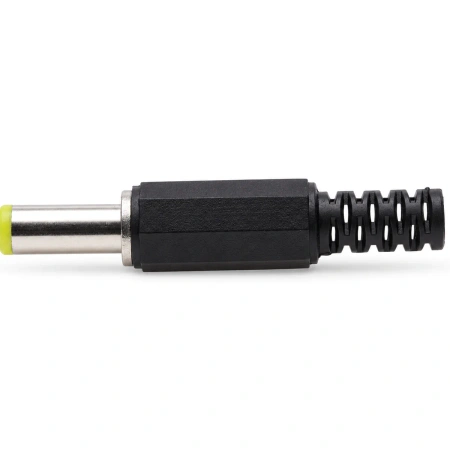 Wtyk zasilający DC 2,1/5,5/14 mm prosty, na kabel, wzmocniony HQ