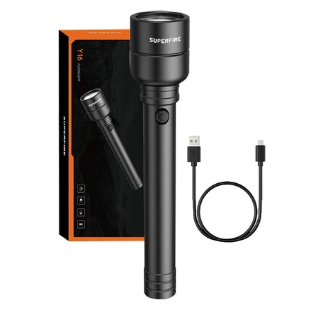 Latarka Superfire Y16, 1700 lm, 5 tryby, IP46, moc 20 W