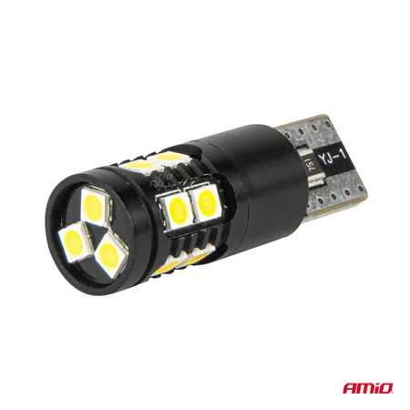 Żarówka samochodowa LED CANBUS T10 W5W 12V / 24V AMIO-04259, 2szt