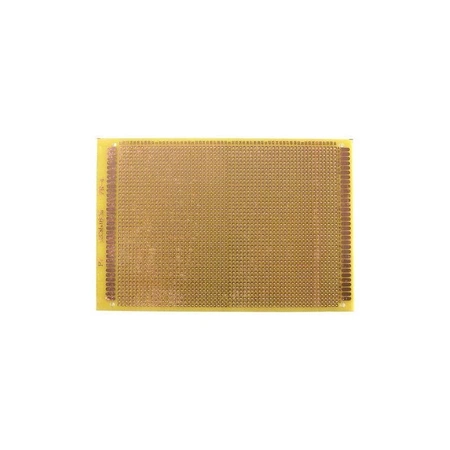 Płytka uniwersalna 12 x 18 cm, jednostronna, raster 2,54 mm, żółta, PU17