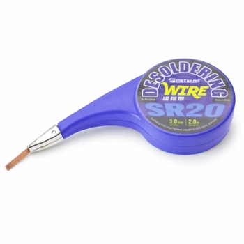 Plecionka lutownicza SR20, szerokość 3 mm, długość 2 m, z podajnikiem, Mechanic