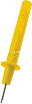 Sonda probiercza 115mm bezpieczna, gniazdo 4mm, żółta