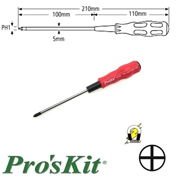 Wkrętak krzyżakowy PH1 Pro-Soft 210 mm, magnetyczny, ProsKit 89410B