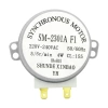 Silnik napędu talerza kuchenki mikrofalowej 220–240 V AC, 5/6 obr./min, wrzeciono 7 mm ścięte, typ SM-2301AF1