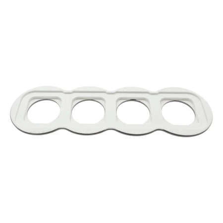 Ramka poczwórna okrągła typu ósemka ceramiczna czarna Ceramic Loft