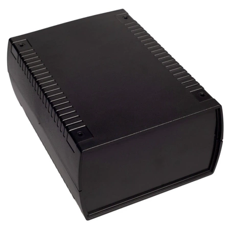 Obudowa uniwersalna z panelem do elektroniki 136 × 185,5 × 80 mm ABS czarny KRADEX Z112B