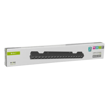 Reflektor szynowy magnetyczny liniowy 18W 1400lm 4000K czarny M-LINE