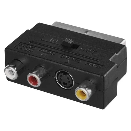 Redukcja SCART na 3× cinch i S-Video, złącze Euro, EMOS K9304