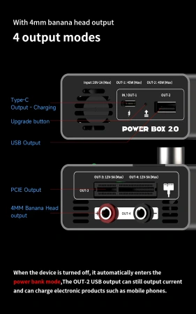 Zasilacz warsztatowy USB Power Box 2.0, 1,3–12 V, 45 W, regulowany, Mechanic