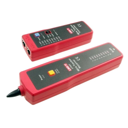 Szukacz par przewodów Uni-T UT-682, sygnał 455 kHz, tester RJ45 i RJ11