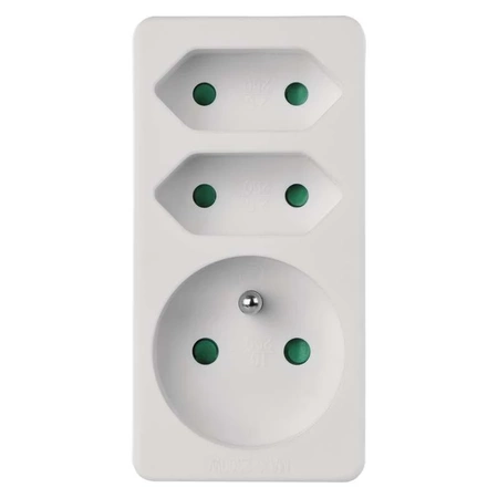 Rozgałęźnik sieciowy 230V, 3 gniazda, 10A, EMOS P0025