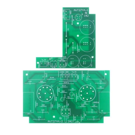 Wzmacniacz lampowy słuchawkowy stereo OTL na ECL86 - PCB do projektu AVT 2744