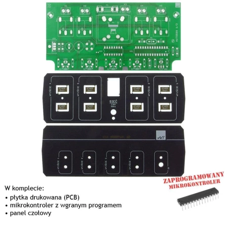 Zdalnie sterowany włącznik 4-kanałowy, PCB i mikroprocesor do projektu AVT5599