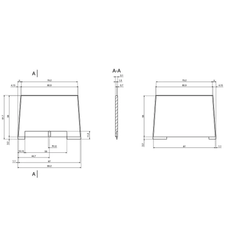 Obudowa 100x179, h=79mm wentylowana, Z40