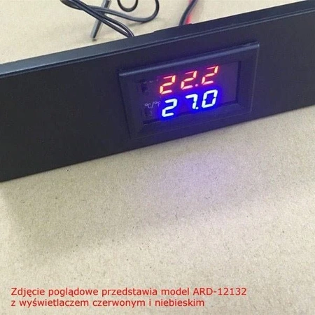 Termostat W2, zakres -50 do 110°C, zasilanie 12 V, wyświetlacz czerwony