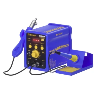 Stacja lutownicza HK8586D, 2w1: hot-air i kolba lutownicza, Mechanic