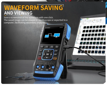 Dwukanałowy oscyloskop z multimetrem i generatorem 50MHz FNIRSI 2C53T