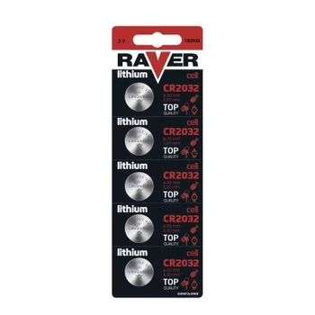 Bateria CR2032 3V Raver, 5szt