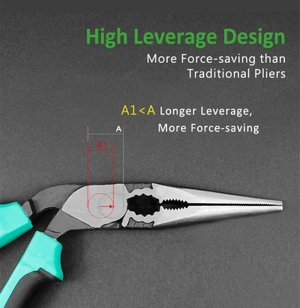 Szczypce PM-943 wygięte 45° obcinaczki Cu 2.6mm/stal 2mm Proskit