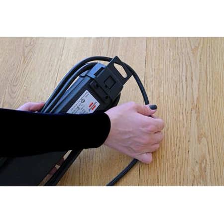 Listwa przeciwprzepięciowa PREMIUM-LINE 60kA, 8 gniazd + 2x USB, 3m, 3G1.5, czarny