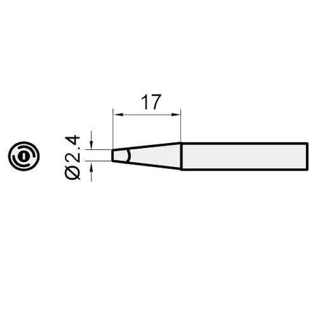Grot płaski 1.6mm Proskit do lutownic YH-xxx, SP-80D, XYxxx