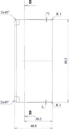 Obudowa 74x89, h=41mm, hermetyczna Z54