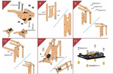 Ramię robota 4 DOF - DIY - model oparty o Projekt edukacyjny Arduino