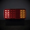 Lampa tylna zespolona LED 220 × 100 mm, 3 funkcje i odblask, uniwersalna L=P - L2505