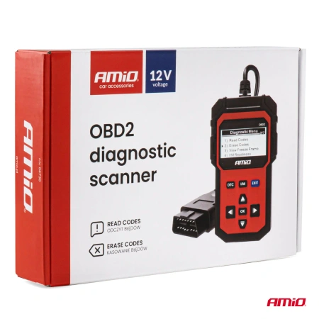 Skaner Diagnostyczny OBD2, AMIO-04730
