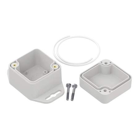 Obudowa hermetyczna z uchem ZP45.45.40 jasnoszara ABS