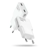 Ładowarka sieciowa everActive SC-385Q 2xUSB-C 30W BIAŁA