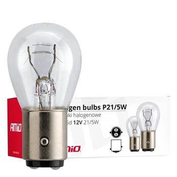 Żarówka samochodowa halogenowa 12V P21/5W BAY15D 21W/5W (E4) AMIO-01488