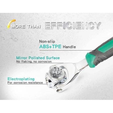 Klucz nasadowy wielofunkcyjny HW-318 Proskit 8-19mm, 5/16''-3/4''