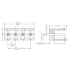 Gniazdo męskie TLPH300V-08P do PCB, 8 styków, raster 5,08 mm, proste, otwarte, 300 V / 12 A