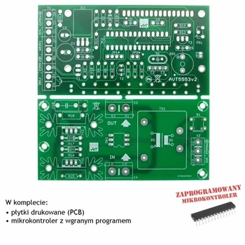 Sterownik zgrzewarki oporowej, PCB i mikroprocesor do projektu AVT5553