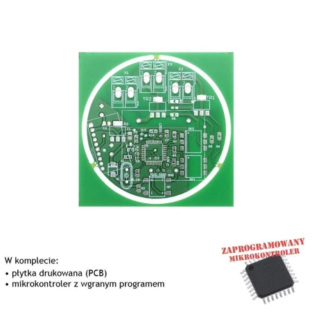 Sterownik oświetlenia z WiFi, PCB i mikroprocesor do projektu AVT5530