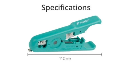 Ściągacz izolacji z przewodów UTP/STP 3.2-9mm, 6PK-501 Proskit