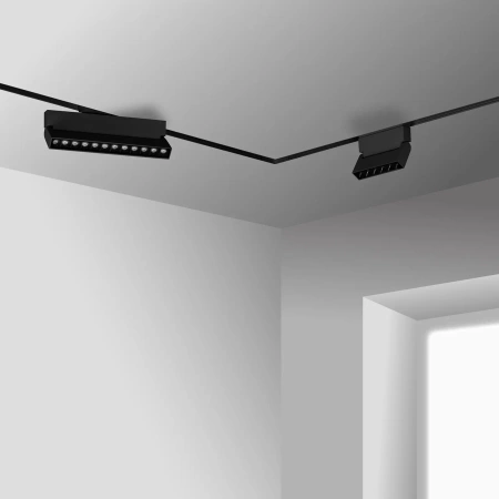 Reflektor szynowy magnetyczny liniowy regulowany 12W 960lm 4000K czarny M-LINE