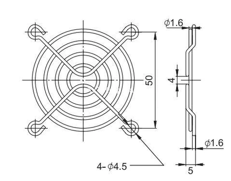 Osłona wentylatora 60x60 FG-06