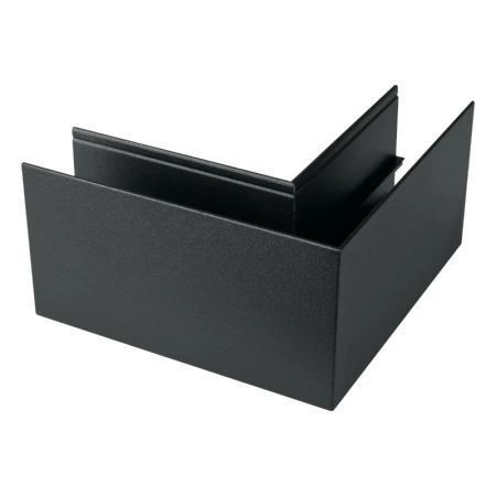 Łącznik kątowy do szyny magnetycznej poziomy natynkowy czarny M-LINE